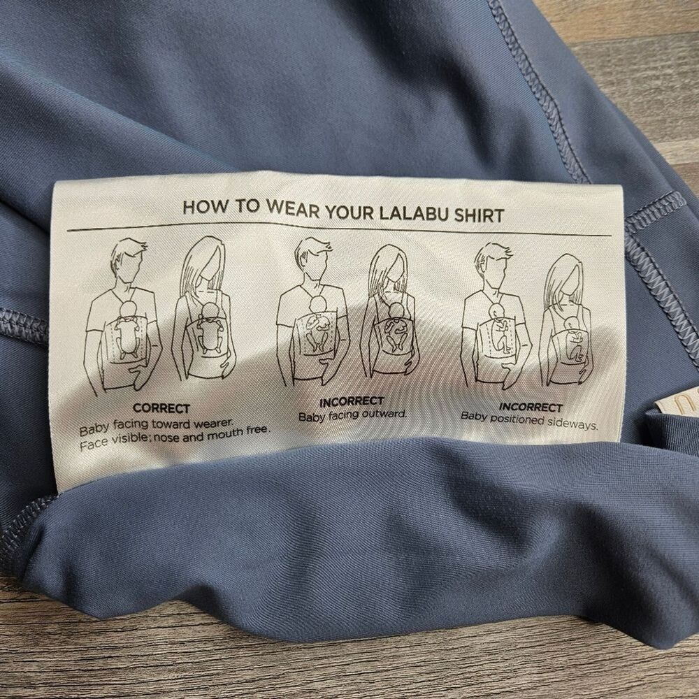 LaLaBu Dad Shirt XL Brook color Baby wearing - Picture 5 of 10